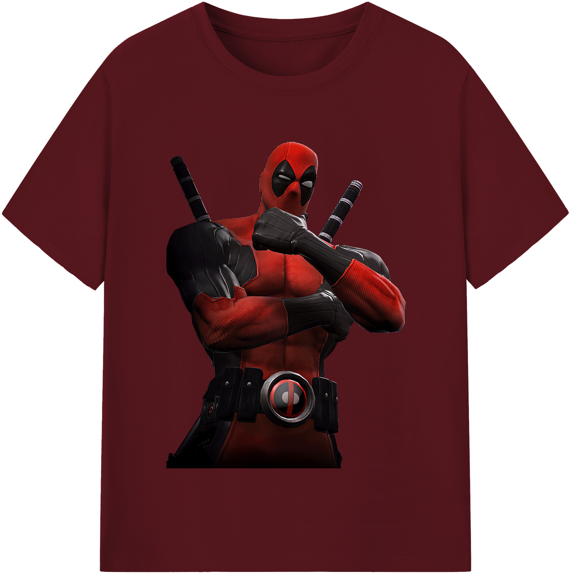 （画像用） Deadpool デッドプール 綿100％半袖Tシャツ（フロントプリント）